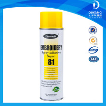 Sprayidea 81 high quality eco-friendly embroidery glue & self adhesive glue for prints fabric